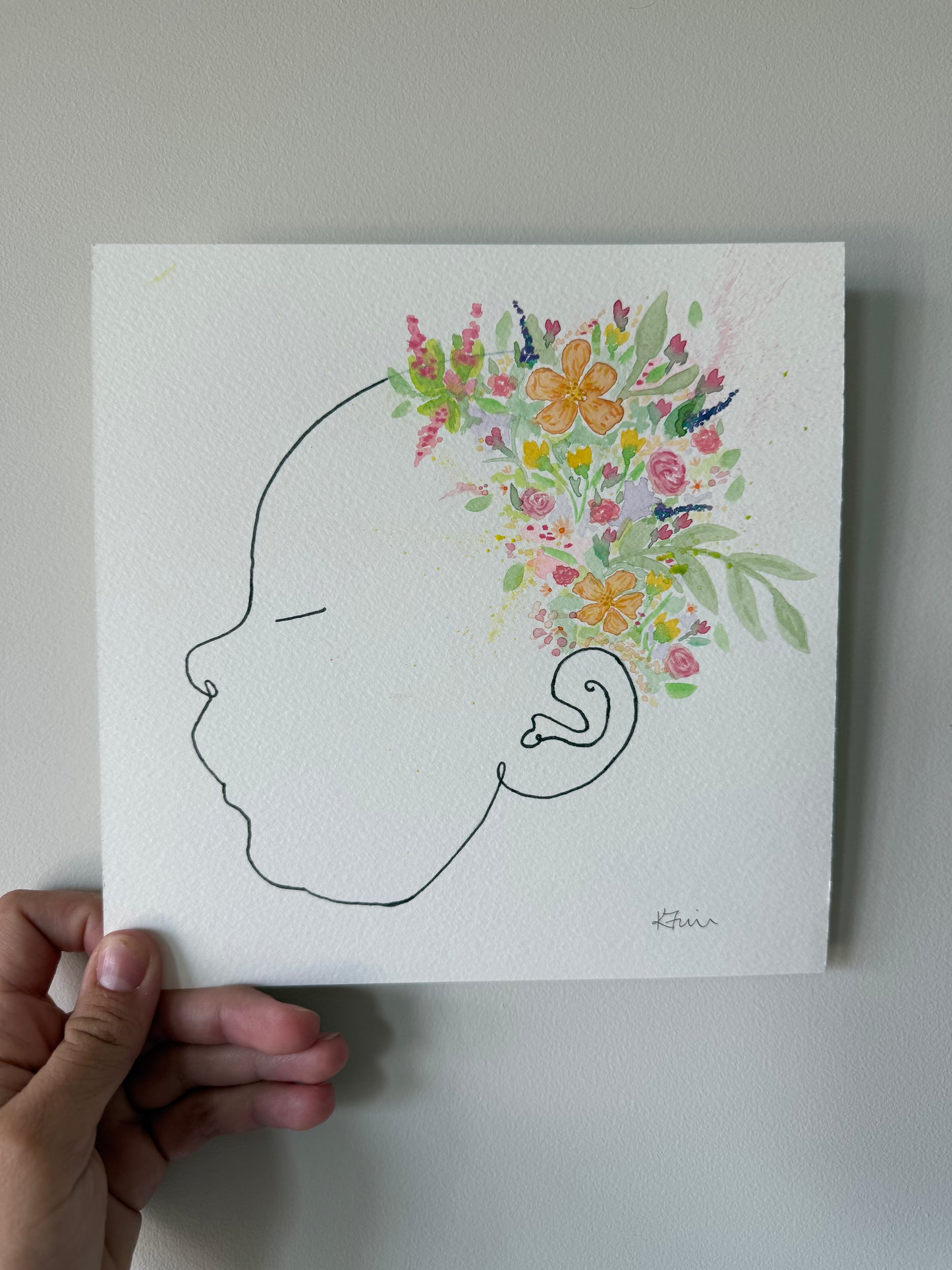 custom silhouette print & paint