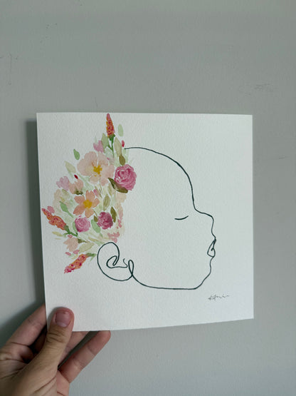 custom silhouette print & paint