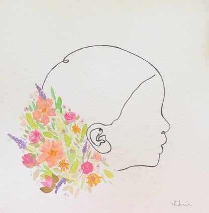 custom silhouette print & paint