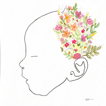 custom silhouette print & paint