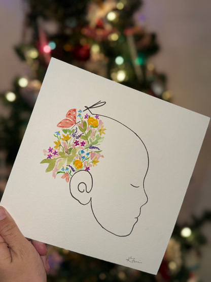 custom silhouette print & paint