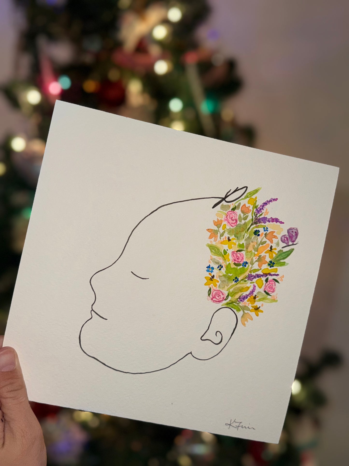 custom silhouette print & paint
