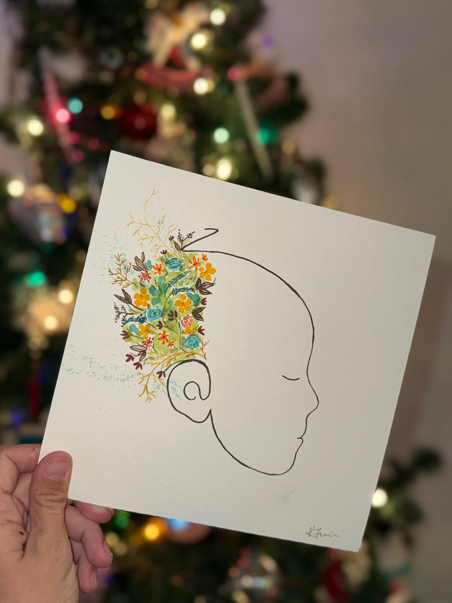 custom silhouette print & paint